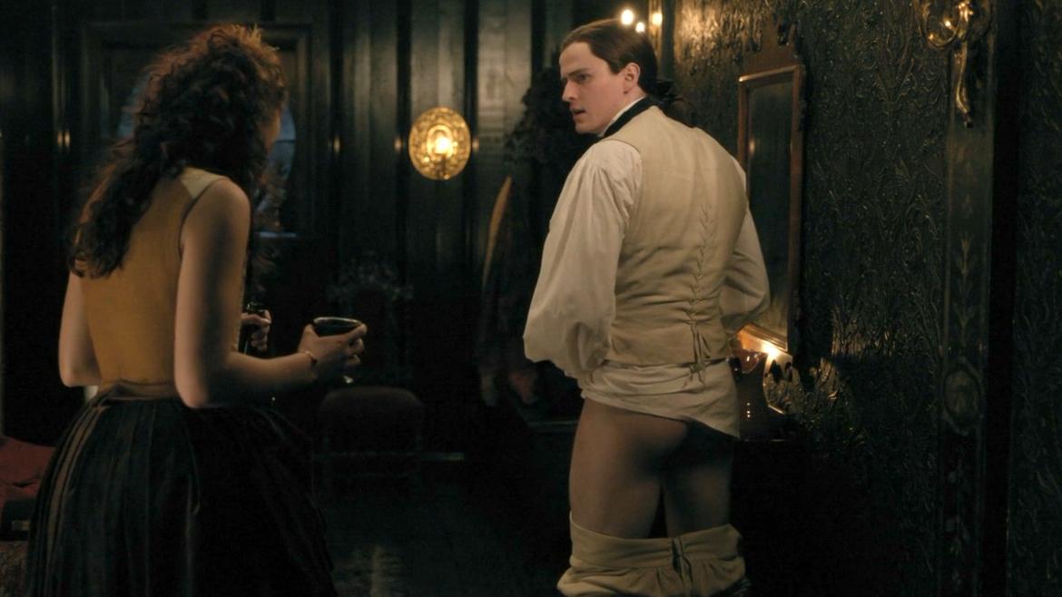 Charles Vandervaart Nude as William Ransom. Butt, shirtless, straight. 80750