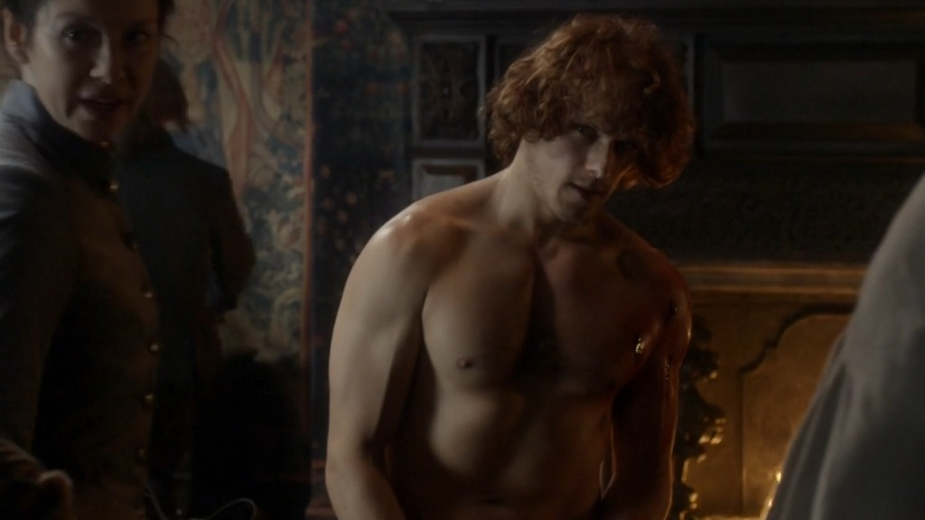 Hottest Jamie Fraser Scenes. Shirtless, butt, gay. 22167