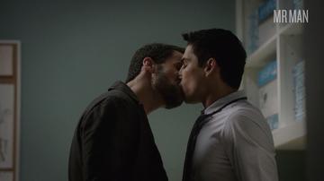 Jack Falahee, Niko Pepaj in How to Get Away With Murder (2014-2019) Gay Sexy Shirtless Bathing Suit Gay 6964