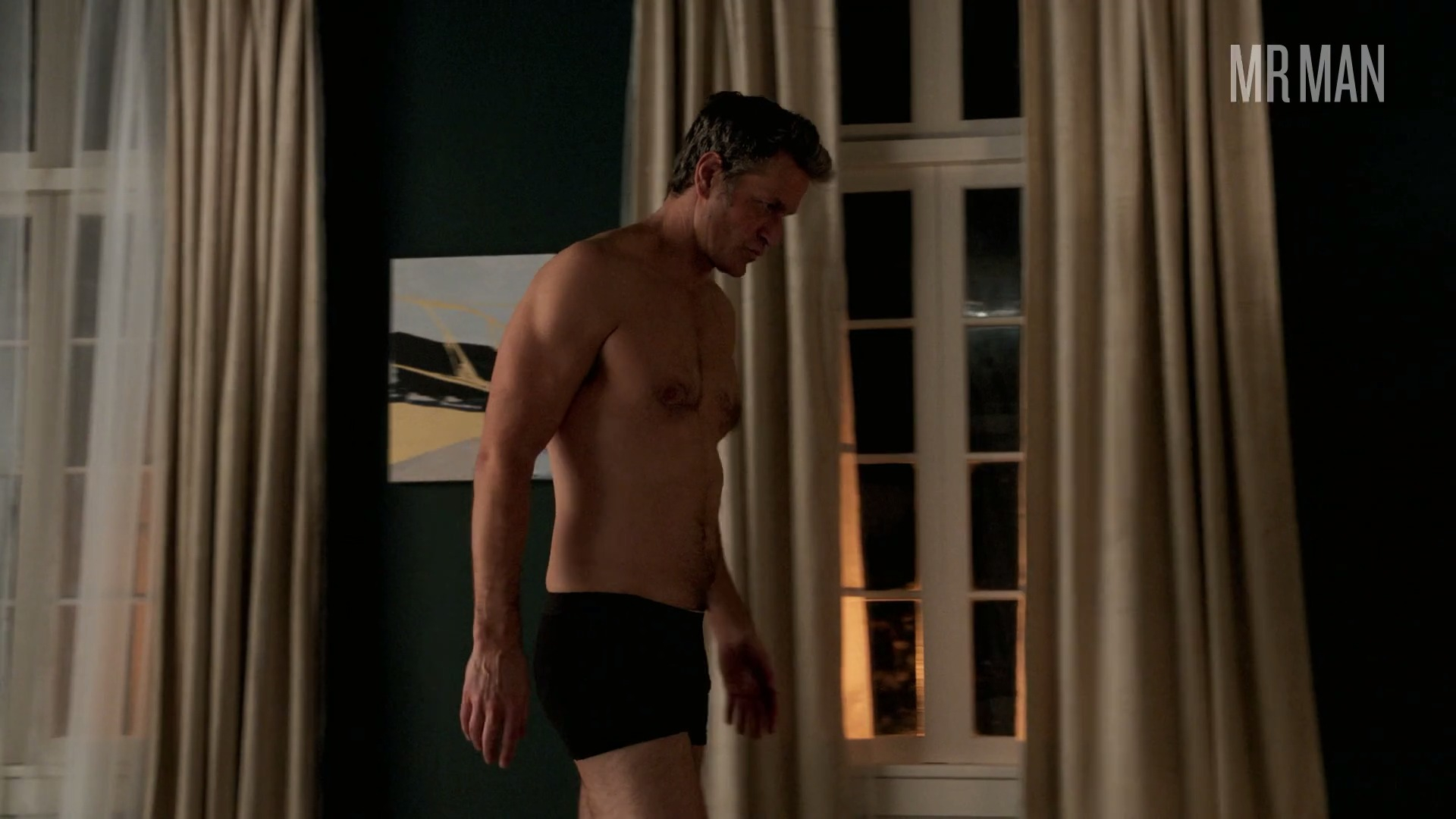 Hottest Peter Hermann Scene in Younger. Shirtless, Bulge, Underwear, straight. 61844