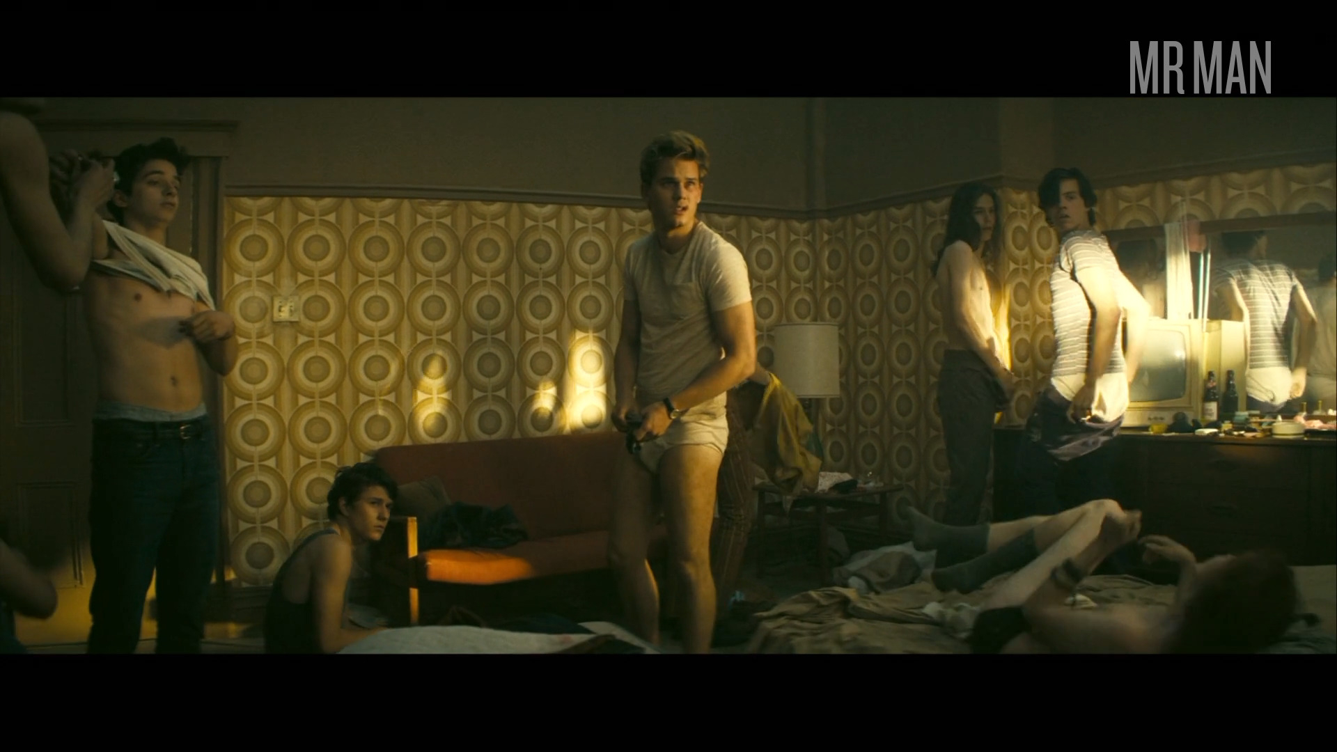 Hottest Jeremy Irvine Scene in Stonewall. Bulge, Gay, Sexy, Shirtless, Underwear. 12494