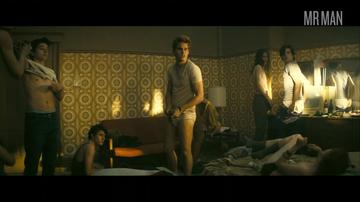 Jeremy Irvine, Jonny Beauchamp, Caleb Landry Jones, Vladimir Alexis in Stonewall (2015) Bulge Gay Sexy Shirtless Underwear Bulge Gay 12494