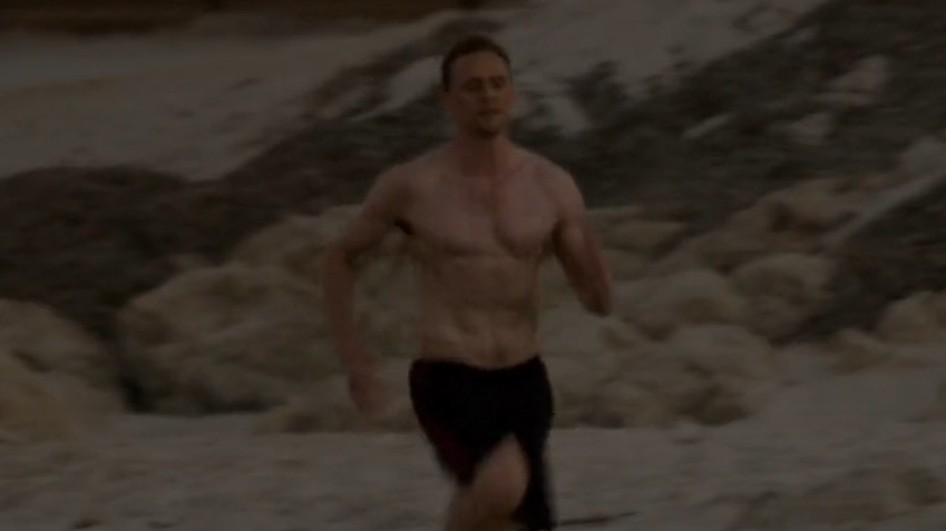 The Night Manager's Sexiest Scenes with Tom Hiddleston. Shirtless, bathing suit, bulge. 13254