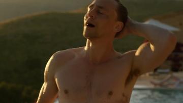 Tom Hiddleston in The Night Manager (2016) Shirtless Bathing Suit Bulge 13255