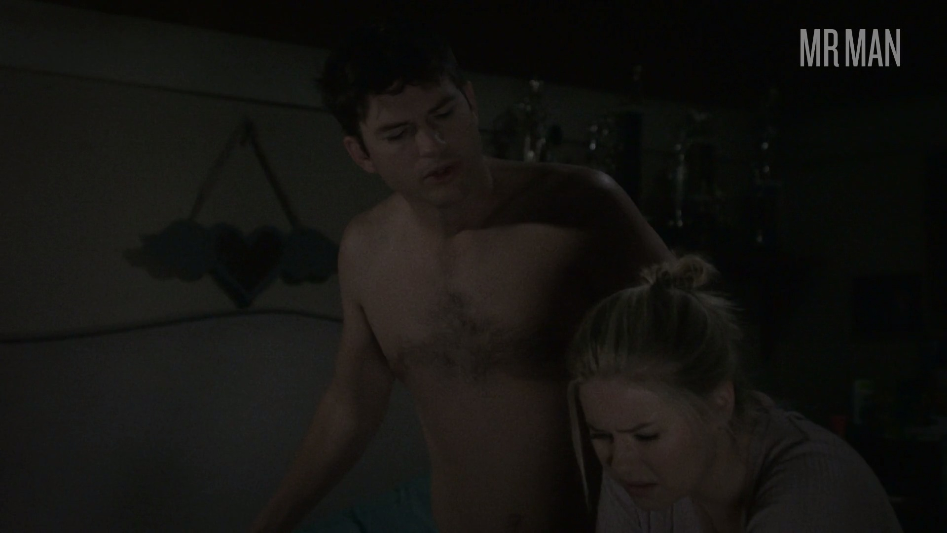 Hottest Ashton Kutcher Scene in The Ranch. Shirtless, Underwear, bulge, butt. 28580