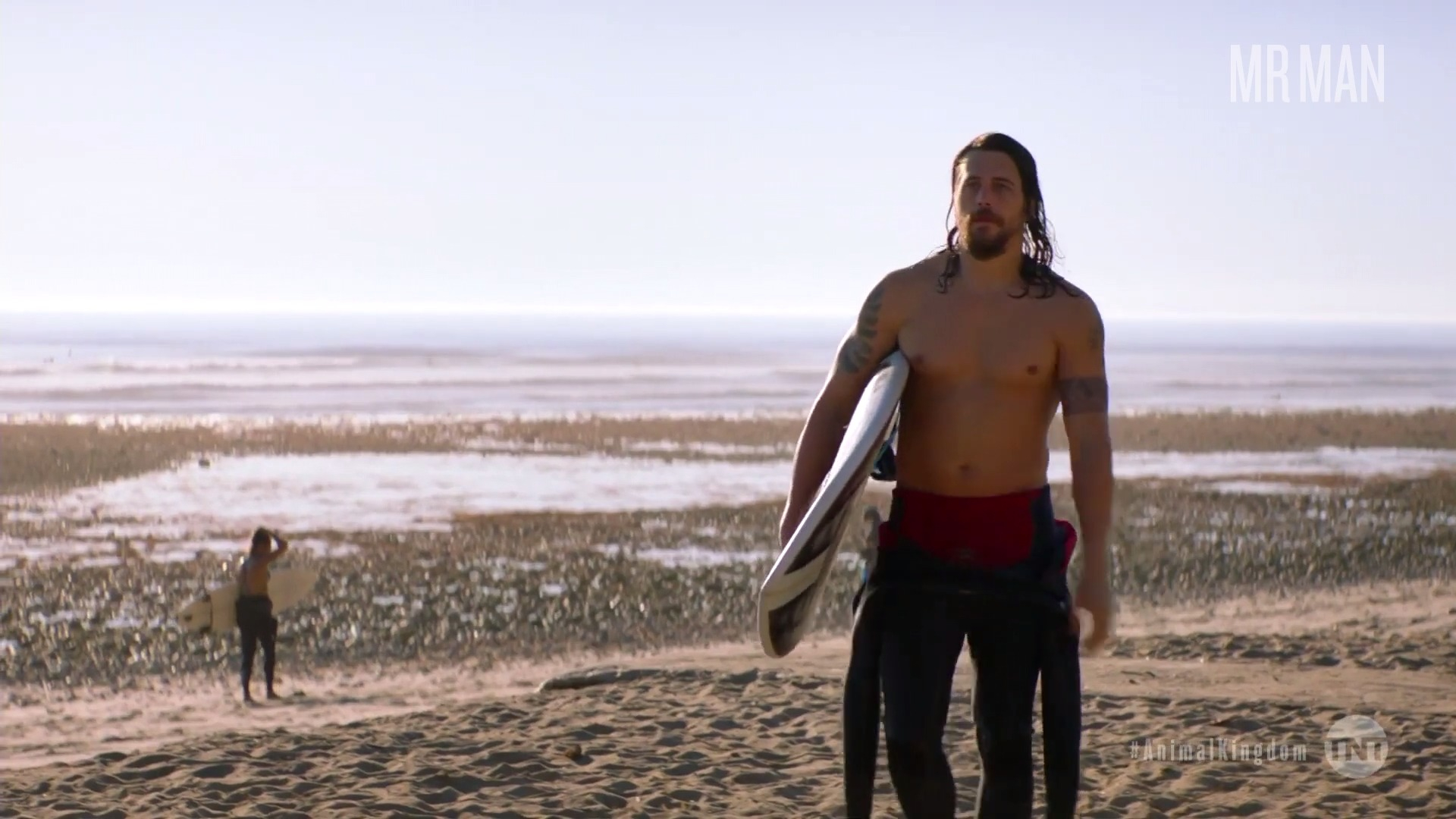 Hottest Ben Robson Scene in Animal Kingdom. Shirtless, bathing suit, bulge. 64184