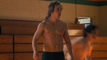 Stranger Things's Sexiest Scenes with Dacre Montgomery. Shirtless, bathing suit. 22026