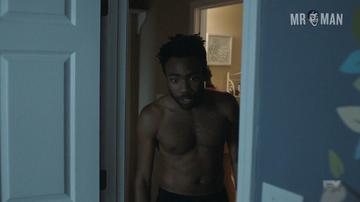 Sexiest Donald Glover Scene in Atlanta. Shirtless, gay, sexy. 15901