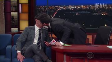 Stephen Colbert, Finn Wittrock in The Late Show with Stephen Colbert (2015-2017) Gay Gay 54296
