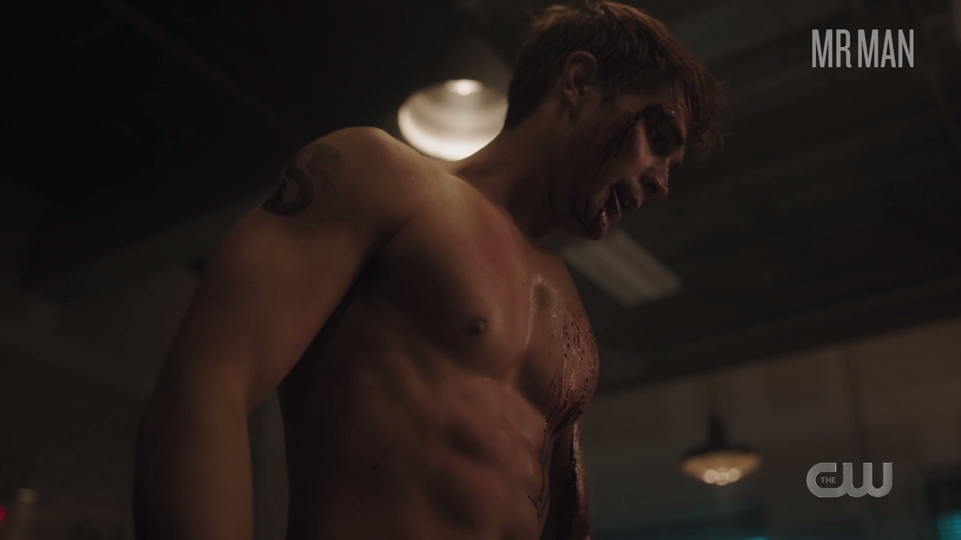 Riverdale's Sexiest Scenes with K.J. Apa. Shirtless, bathing suit, bulge. 31536