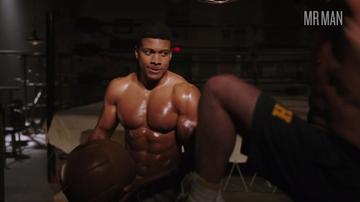 K.J. Apa, Eli Goree in Riverdale (2017-2023) Sexy Shirtless Bathing Suit Bulge 33792