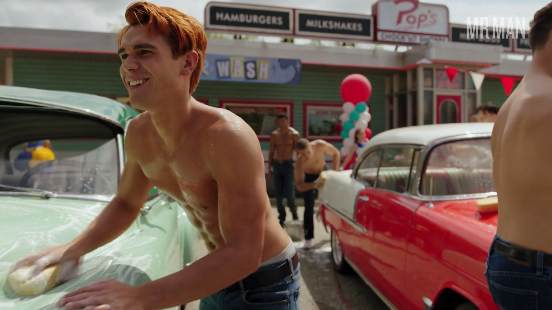 Riverdale's Sexiest Scenes with K.J. Apa. Shirtless, bathing suit, bulge. 41424