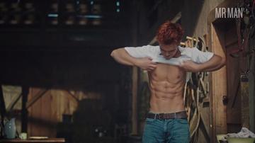 K.J. Apa in Riverdale (2017-2023) Sexy Shirtless Bathing Suit Bulge 28352