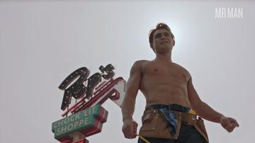 K.J. Apa in Riverdale (2017-2023) Shirtless Bathing Suit Bulge 40521
