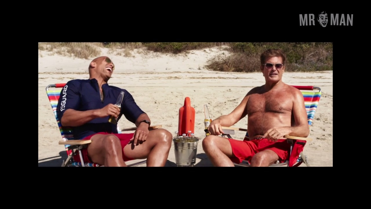Hottest David Hasselhoff Scene in Baywatch. Bathing Suit, Shirtless. 21314