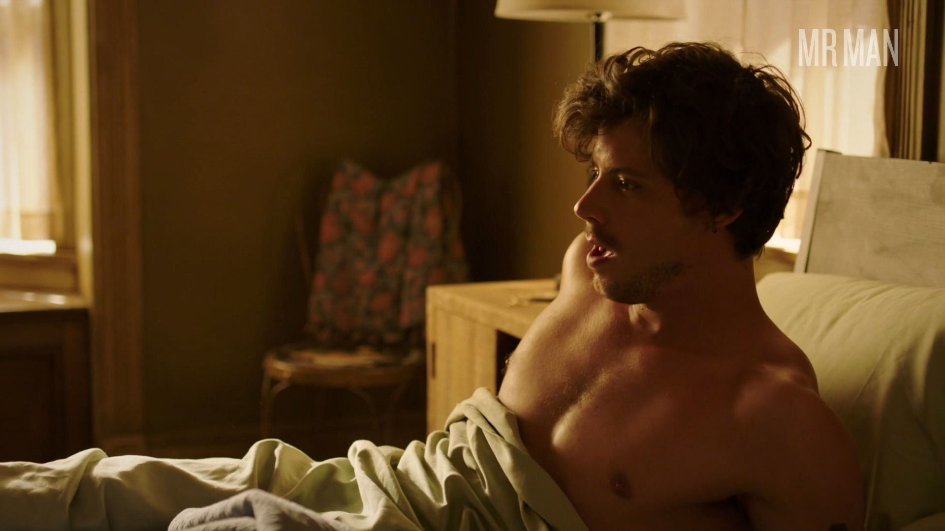 Sexiest Scenes of Manfred Bernardo from Midnight, Texas. Shirtless, Underwear, bulge, straight. 26849