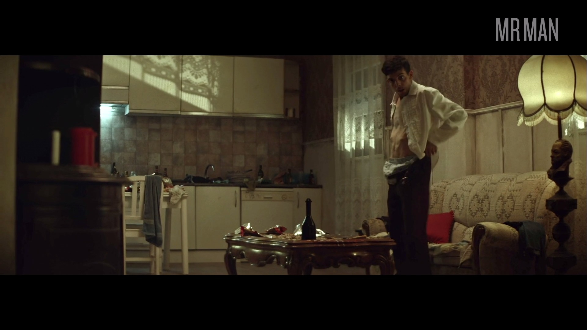 Sexiest Javier Bódalo Scene in The Night of the Virgin. Shirtless, Underwear, sexy. 20818