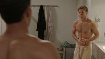 Jay Hayden, Lachlan Buchanan in Station 19 (2018-2024) Shirtless Bulge Gay 46803