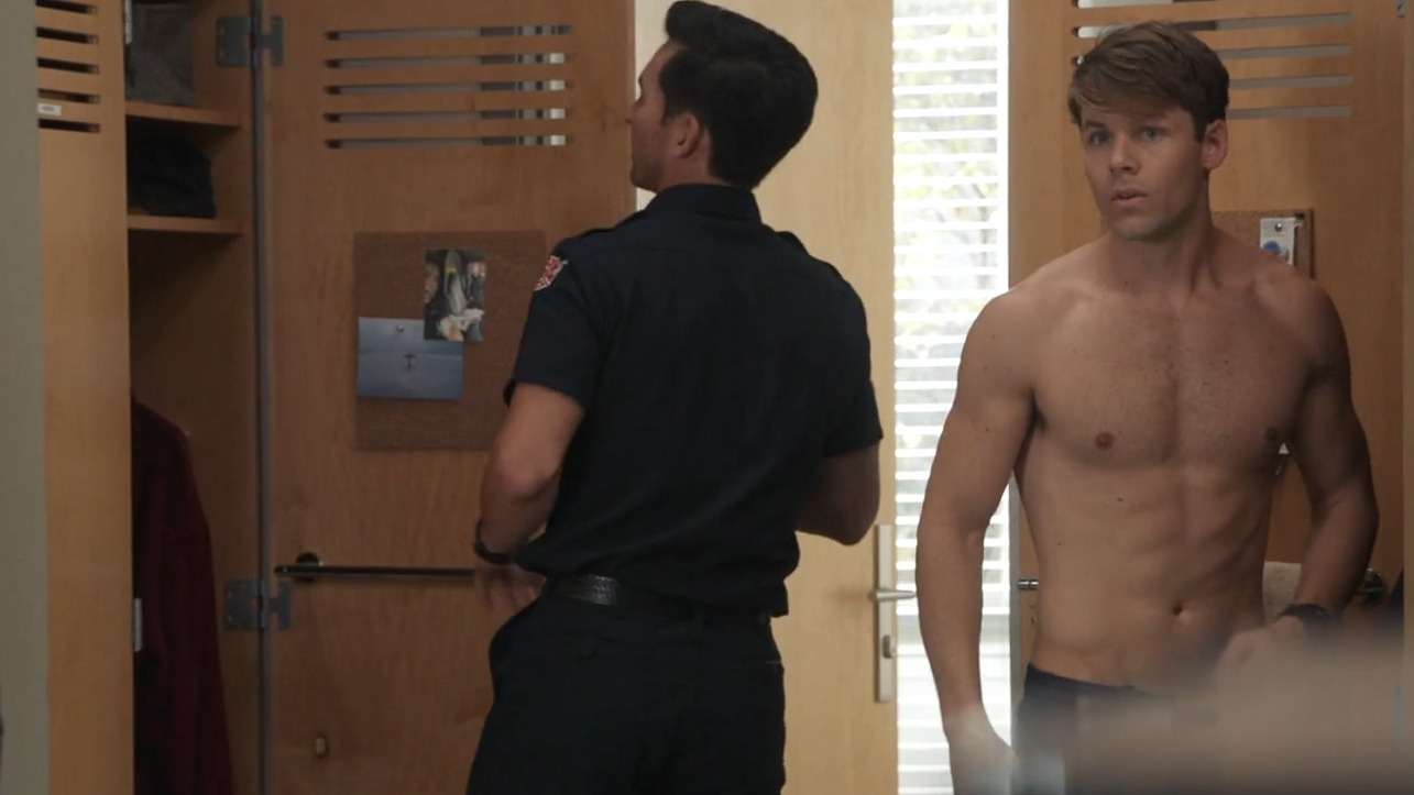 Station 19's Sexiest Scenes with Lachlan Buchanan. Shirtless, bulge, gay. 47868