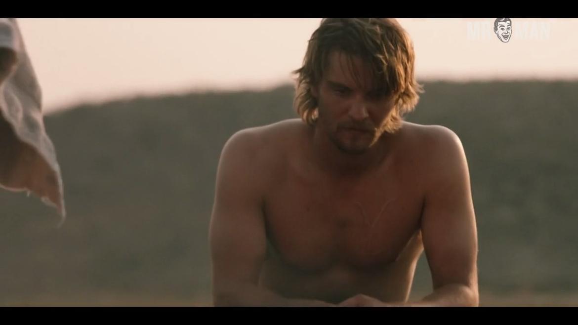 Luke Grimes, Gil Birmingham in Yellowstone (2018-2022) Shirtless Sexy Shirtless 25034
