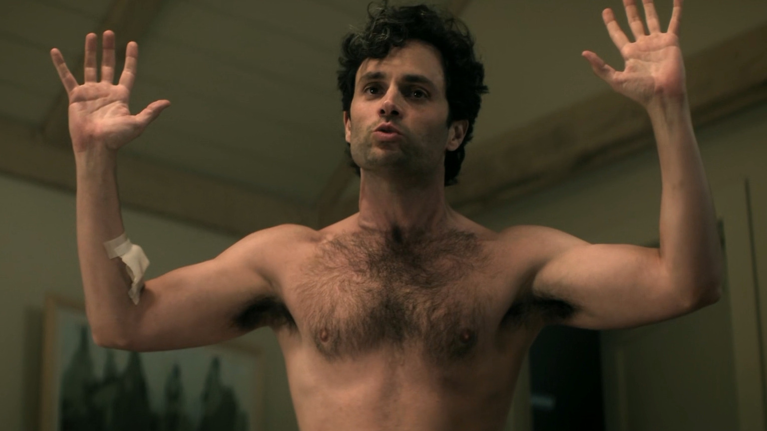 Sexiest Penn Badgley Scene in YOU. Shirtless, bulge, sexy. 81493