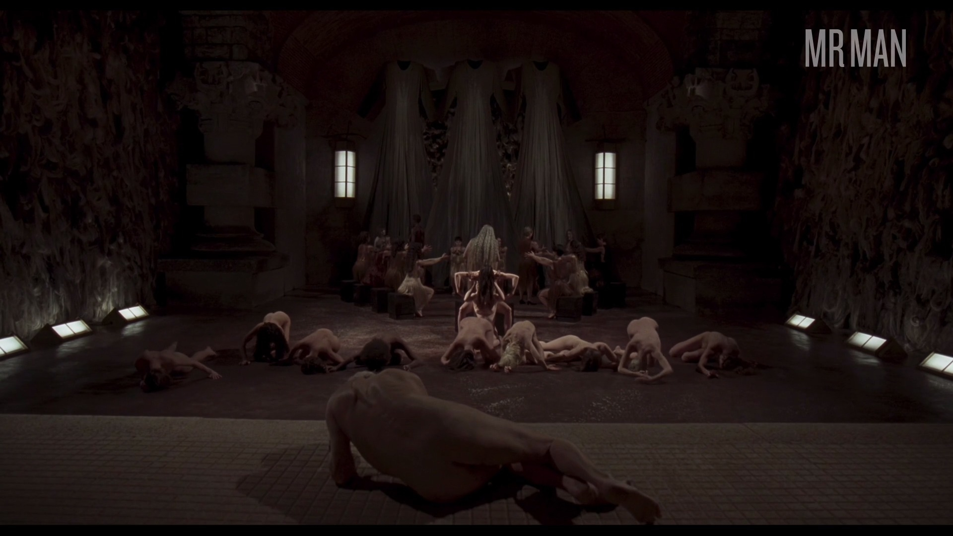 Tilda's Body Double from Suspiria Naked. Butt, Shirtless, Cgi, Sexy. 29663