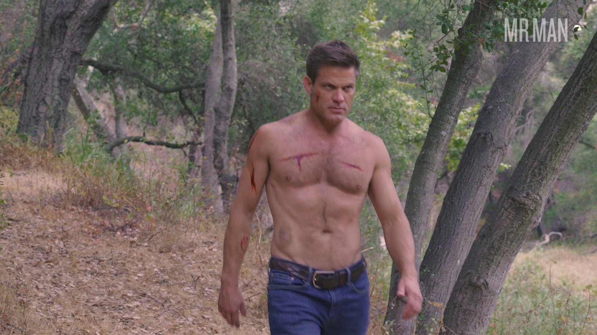 Sexiest Scenes of Jake Lupo from Alpha Wolf. Shirtless. 27605