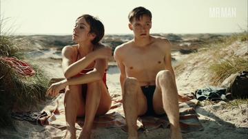 Jonas Nay in A Minute's Silence (2016) Bathing Suit Shirtless Balls Bathing Suit 27683