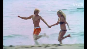 Helmut Berger in Dorian Gray (1970) Bathing Suit Shirtless Straight Bathing Suit Bulge 29165