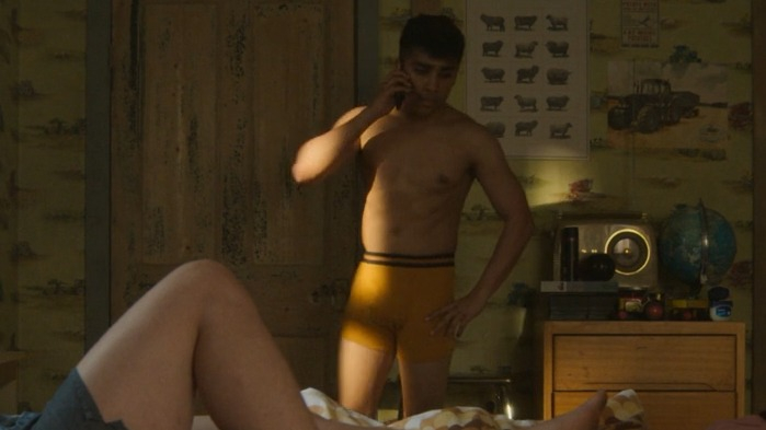 Sex Education's Sexiest Scenes with Chaneil Kular. Bulge, Shirtless, Underwear, butt, gay. 44580