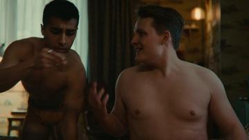 Armin Karima, Tom Atkinson, Chaneil Kular in Sex Education (2019-2023) Shirtless Straight Gay Underwear Bulge Butt 65127