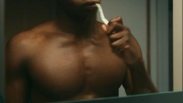 Hottest Kedar Williams-Stirling Scene in Sex Education. Sexy, Shirtless, bathing suit, bulge. 29516