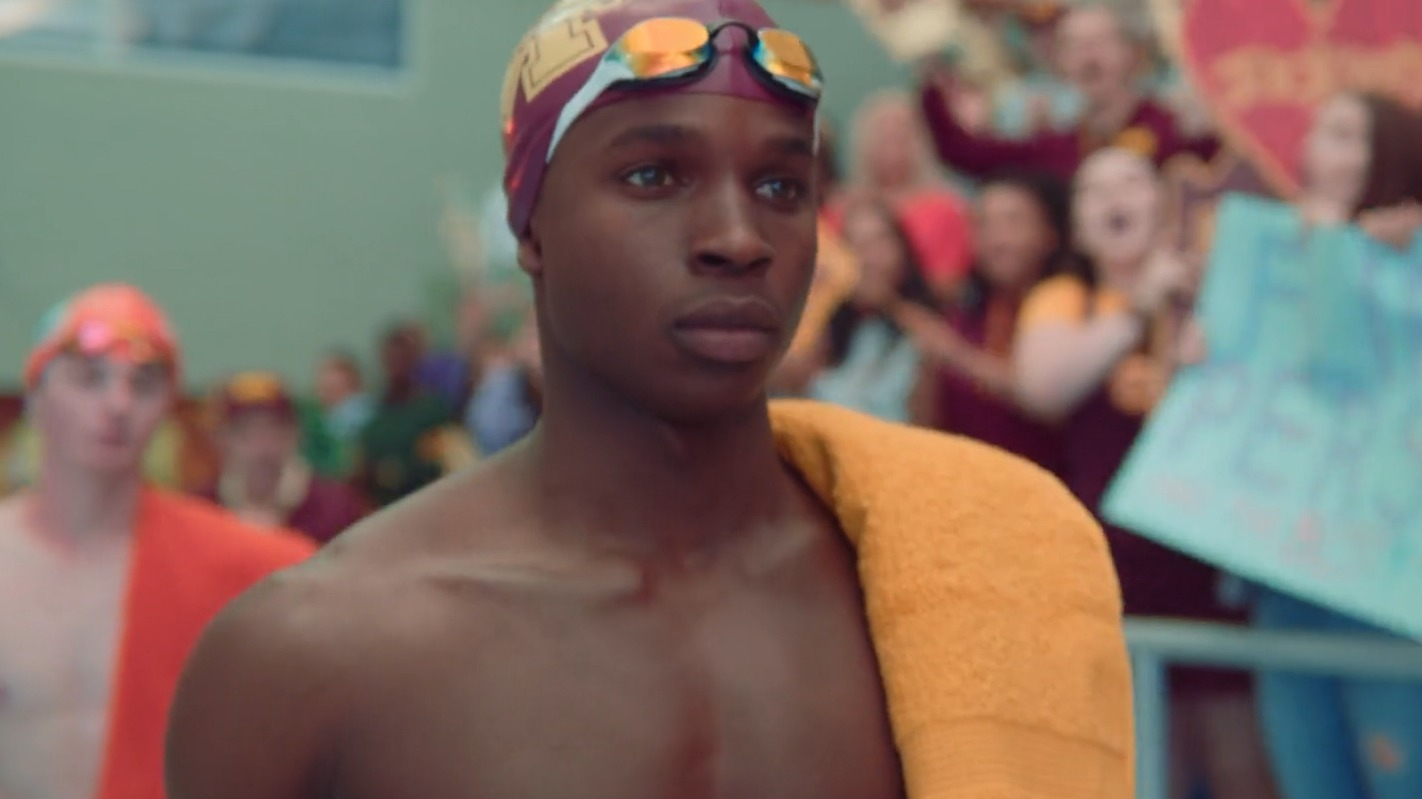 Hottest Kedar Williams-Stirling Scene in Sex Education. Bathing Suit, Bulge, Shirtless, butt, sexy. 29570