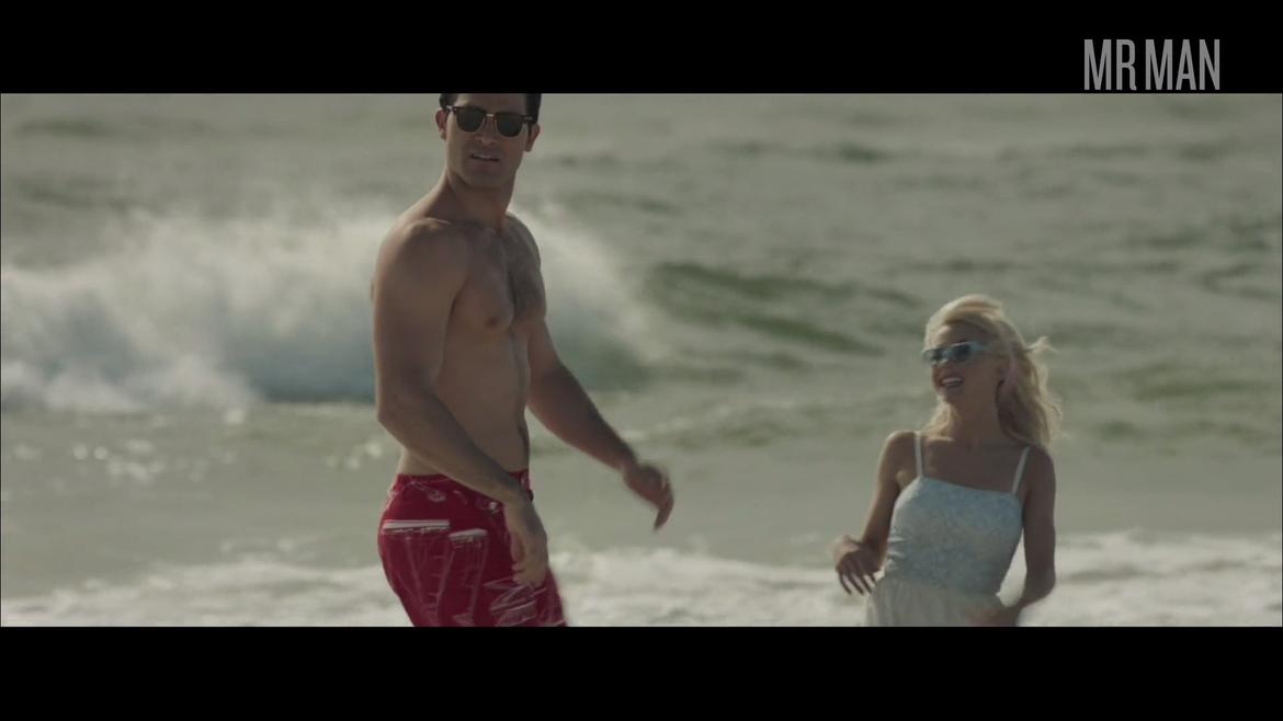 Tyler Hoechlin, Bryan Adrian in Bigger (2018) Bathing Suit Shirtless Bathing Suit Bulge 30354