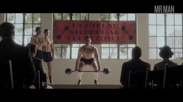 Tyler Hoechlin in Bigger (2018) Shirtless Bathing Suit Bulge 30333