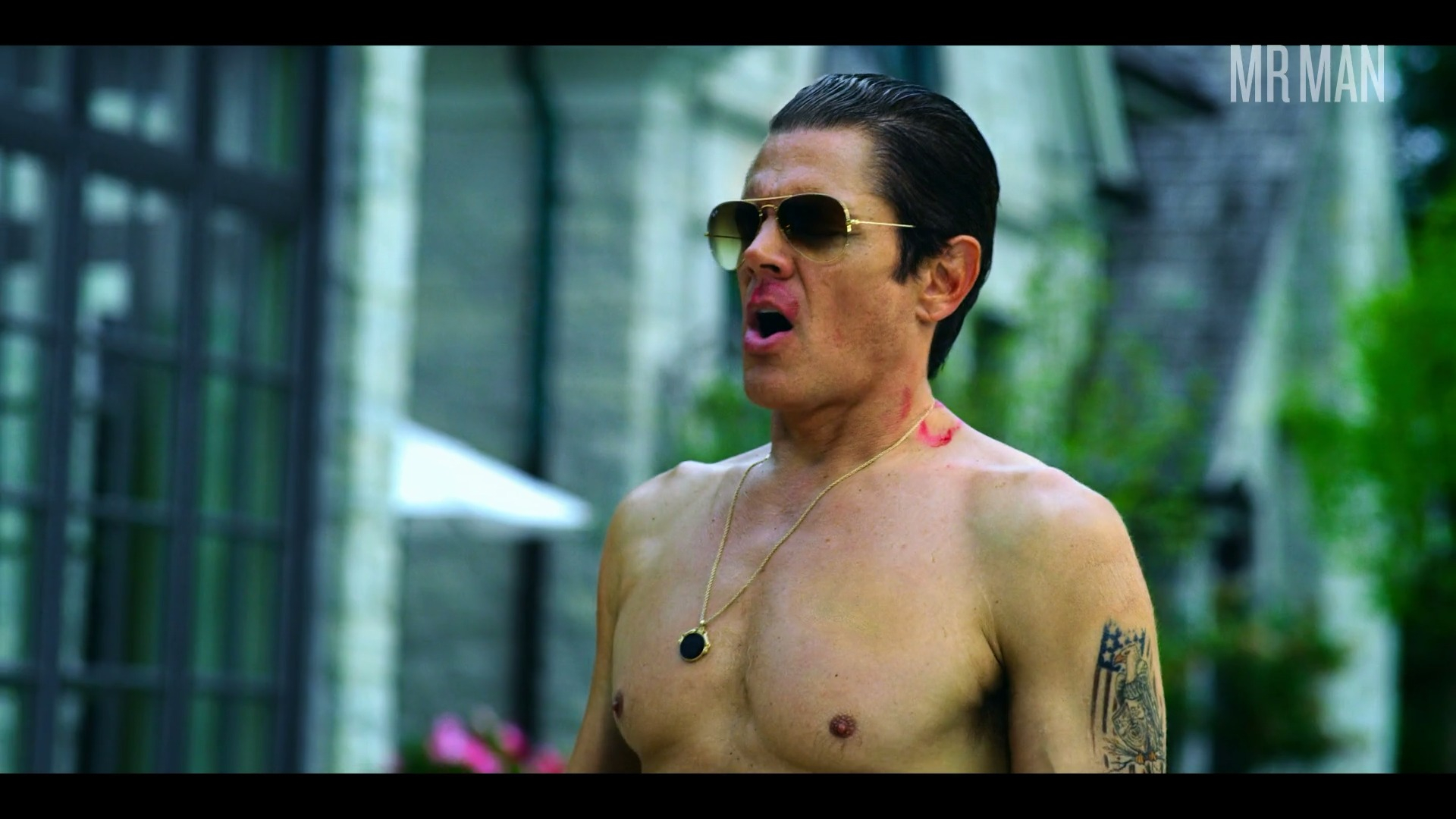 Polar's Sexiest Scenes with Johnny Knoxville. Prosthetic, Sexy, Shirtless, Straight, Bathing Suit. 30054