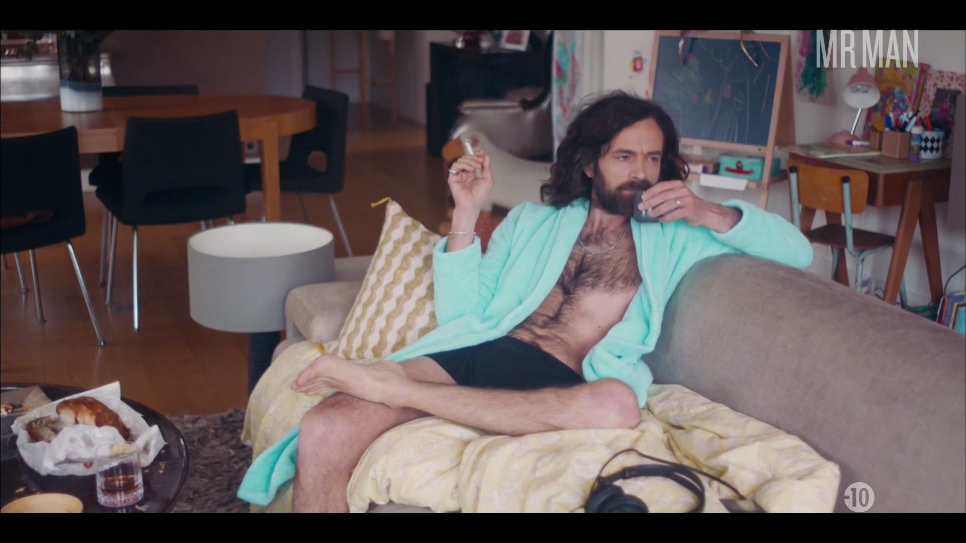 Romain Duris in Vernon Subutex (2019) Shirtless Underwear Bulge Bulge Shirtless 32853