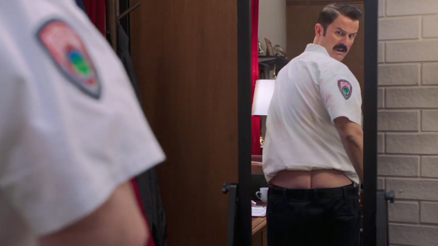 Nudes of Captain Eddie Penisi from Tacoma FD. Butt, shirtless, straight. 66834