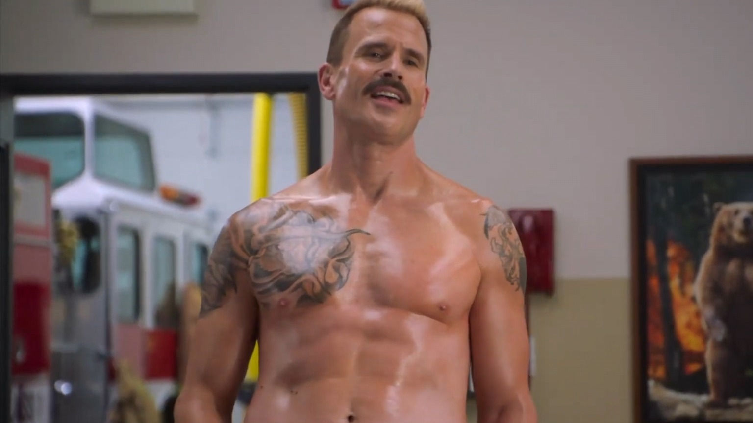 Tacoma FD's Sexiest Scenes with Gabriel Hogan. Shirtless, bulge, sexy. 67218