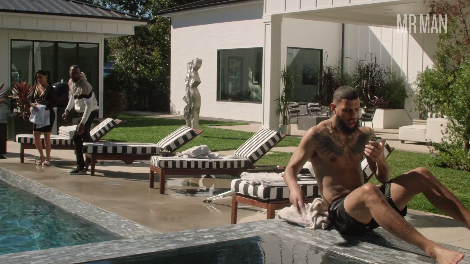 Hottest Marques King Scenes. Bathing Suit, Shirtless, butt, straight. 35589