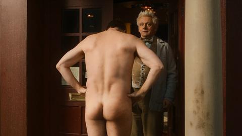 Gabriel from Good Omens Naked. Butt, Shirtless. 76571