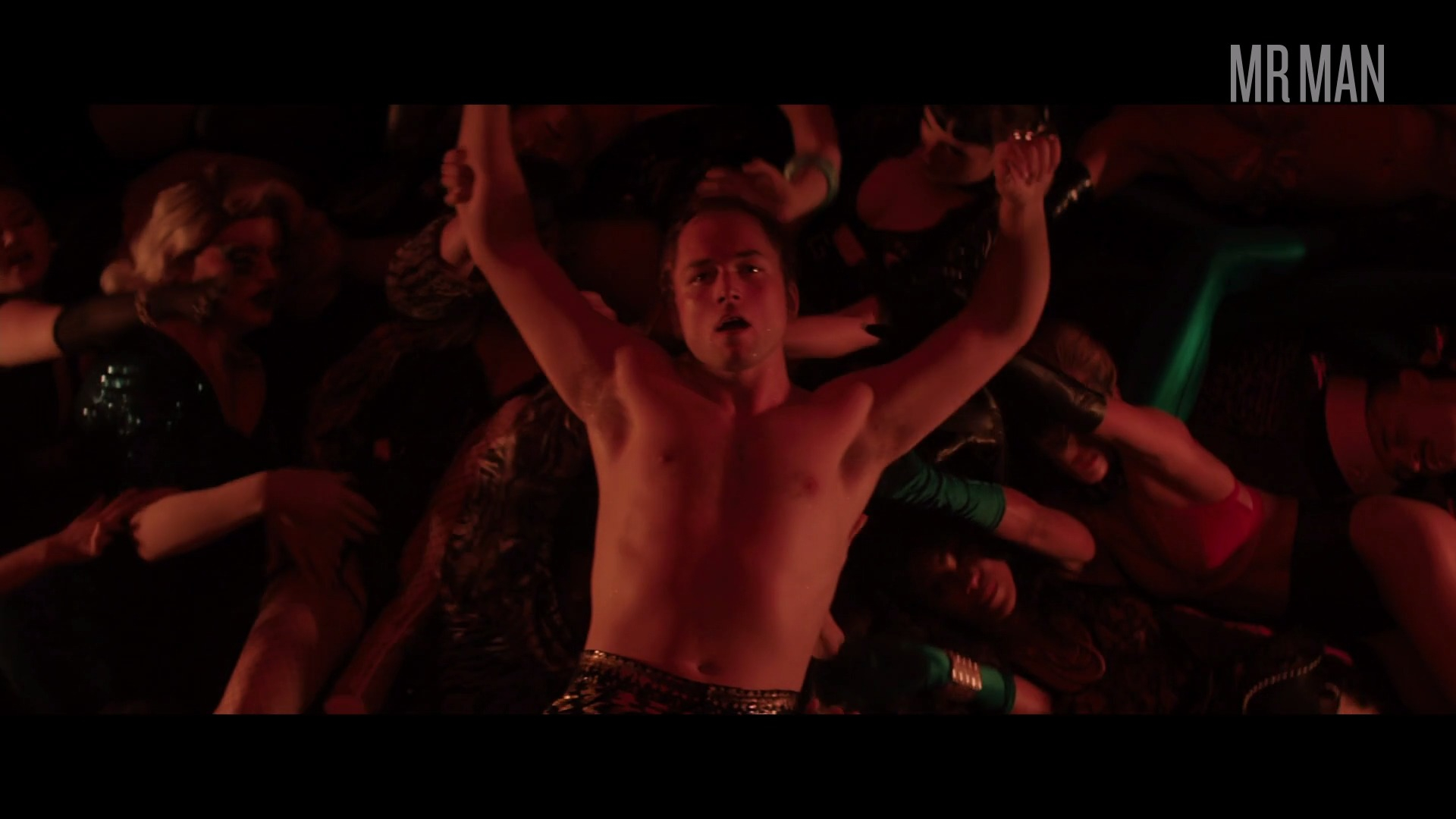 Rocketman's Sexiest Scenes with Taron Egerton. Shirtless, bulge, butt. 38832