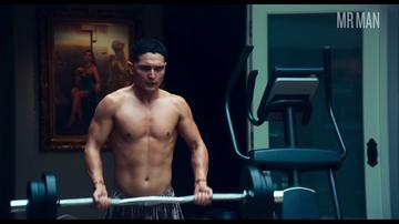 Augusto Aguilera in Too Old to Die Young (2019) Shirtless Bathing Suit Bulge 35625