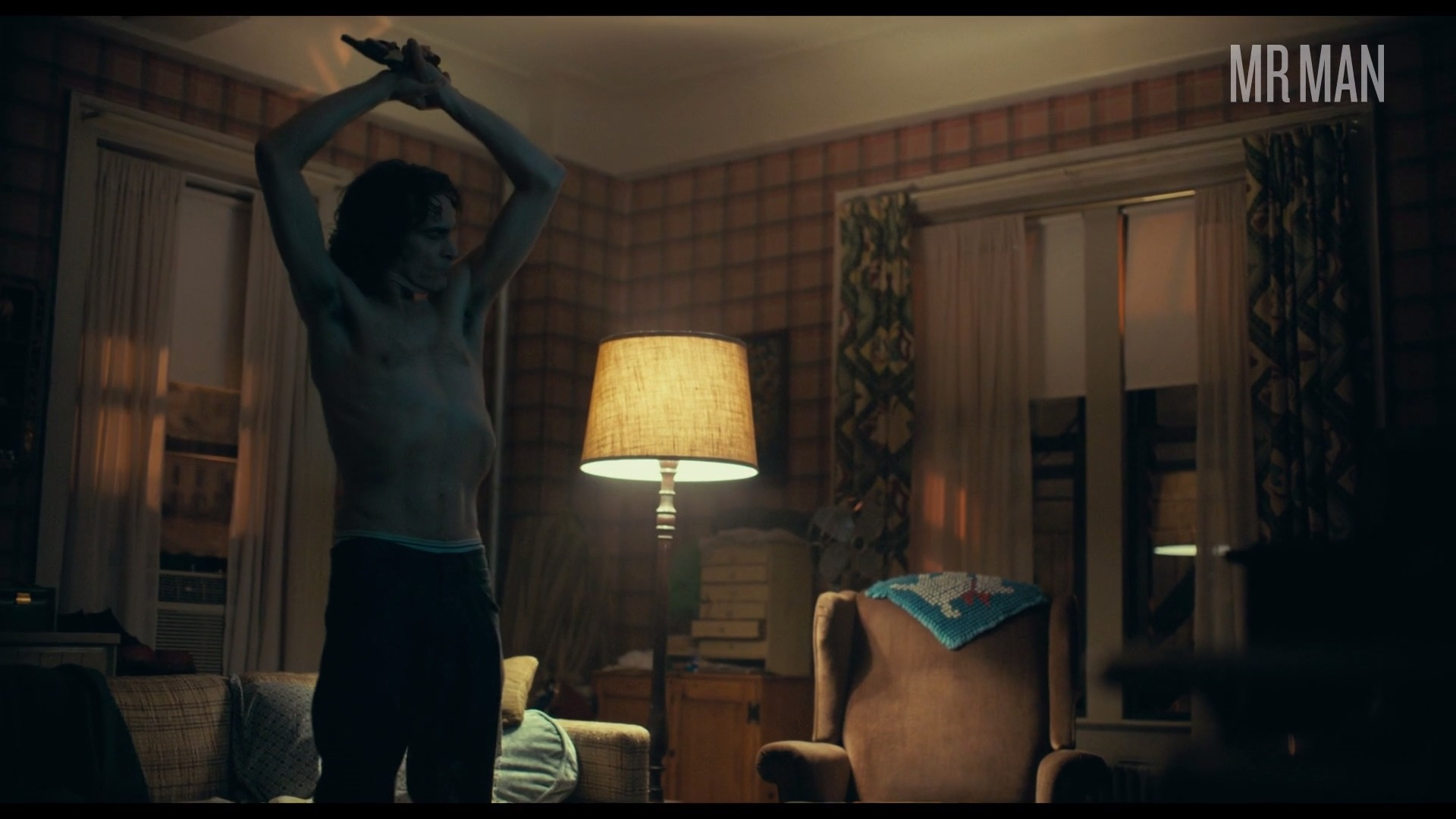 Joaquin Phoenix in Joker (2019) Shirtless Bulge Shirtless 44184
