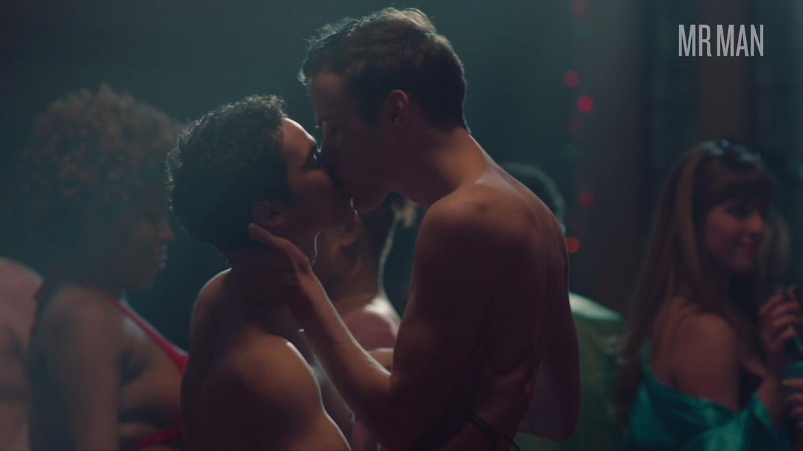 Jackson White, Cameron Boyce, Brett Temple in Mrs. Fletcher (2019) Shirtless Underwear Bulge Gay Bulge Butt 42780
