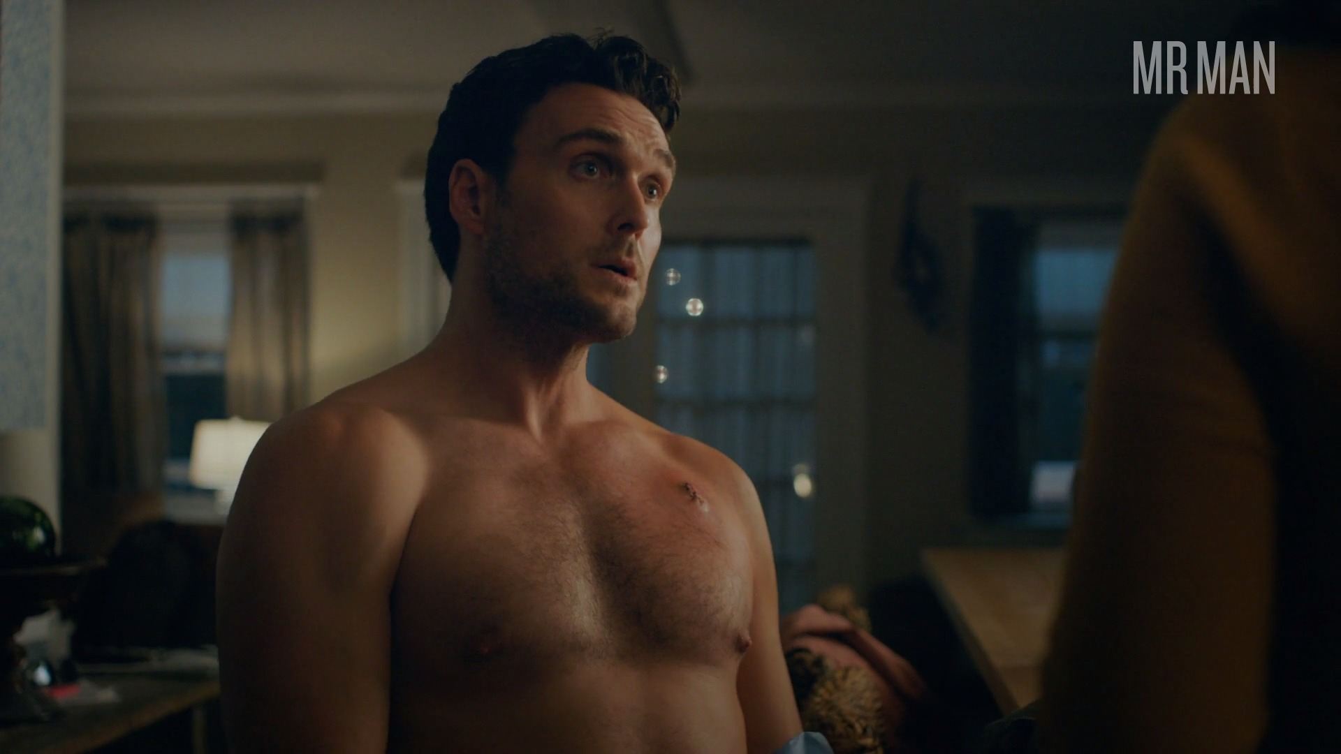 Emergence's Sexiest Scenes with Owain Yeoman. Shirtless. 41760