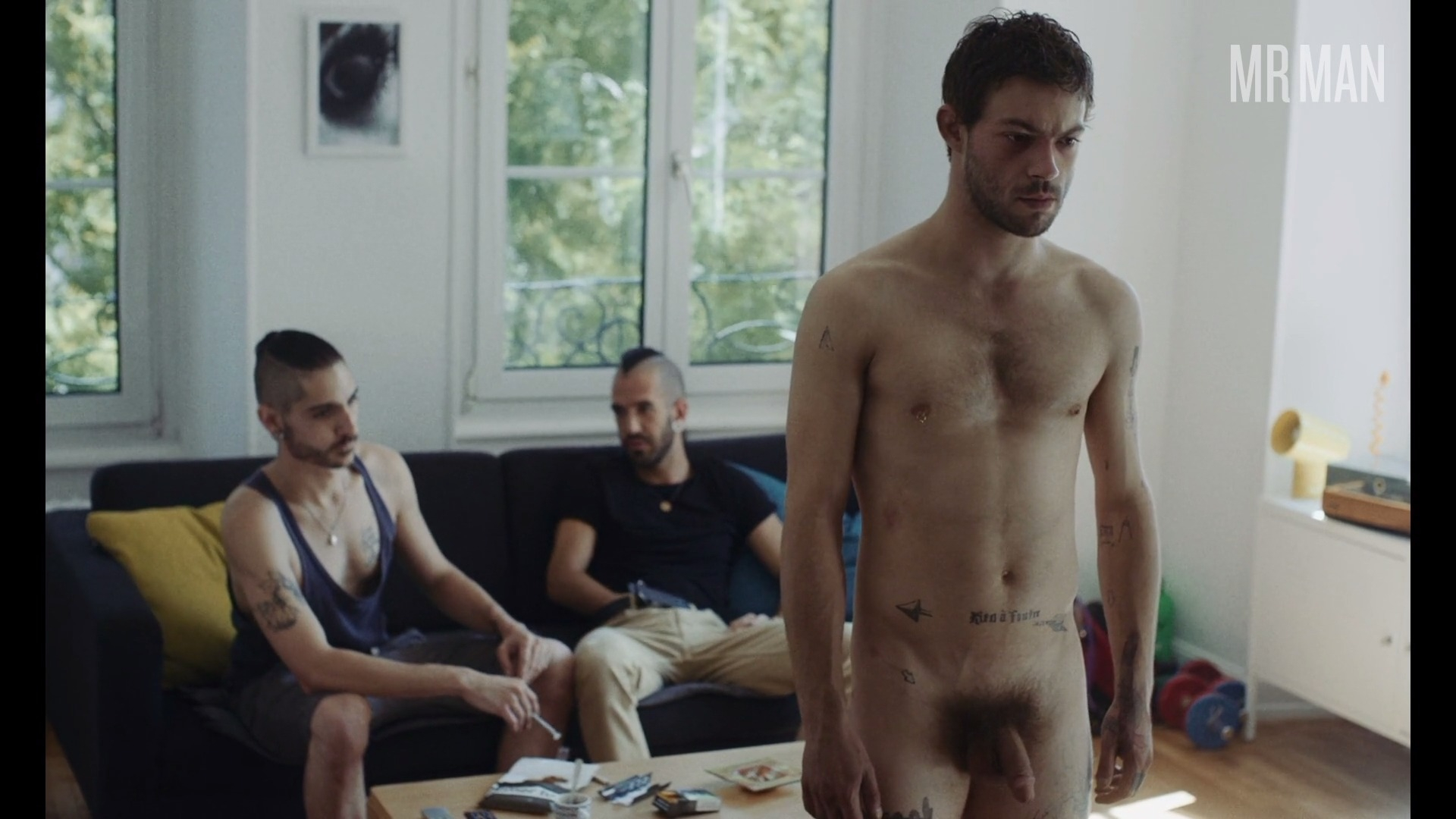 Félix Maritaud, Nicolas Chalumeau, Nicolas Fernandez in Sauvage / Wild (2019) Balls Butt Erect Gay Penis Shirtless Underwear Balls Bathing Suit 43317