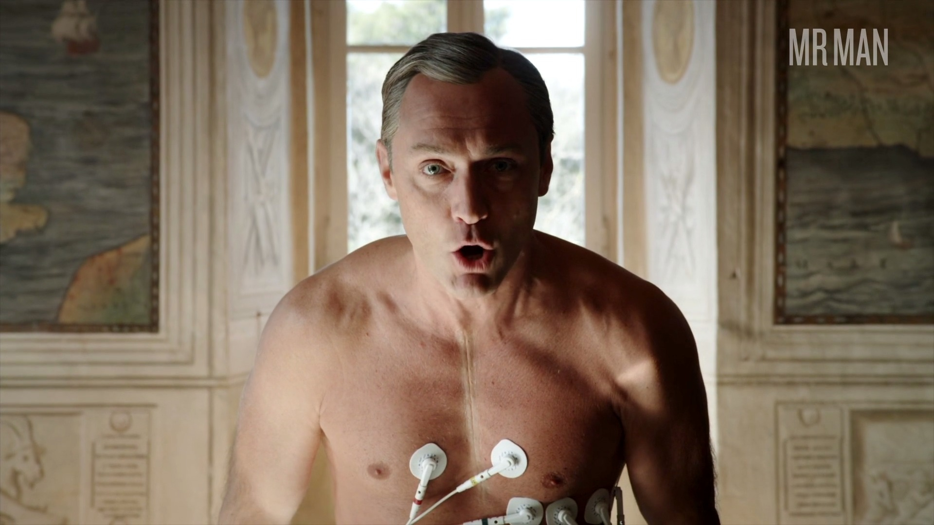 Hottest Pius XIII / Lenny Belardo Scenes. Sexy, Shirtless, bathing suit, bulge. 46599