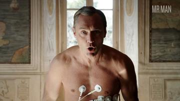Jude Law in The New Pope (2020) Sexy Shirtless Bathing Suit Bulge 46599