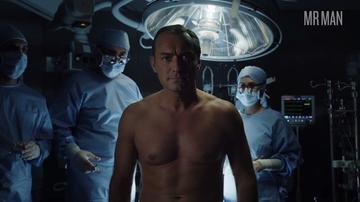 Jude Law in The New Pope (2020) Shirtless Underwear Bathing Suit Bulge 44301